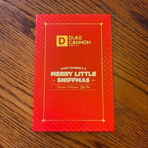NWT Duke Cannon Merry Little Sniffmas Proper Cologne Gift Set